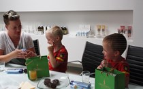 Jakob in Ažbe sta bila navdušena nad izdelki iz linije Baby & Kids Natural