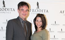 Iztok Zorin, direktor Kozmetike Afrodita z Betko Šuhel Mikolič